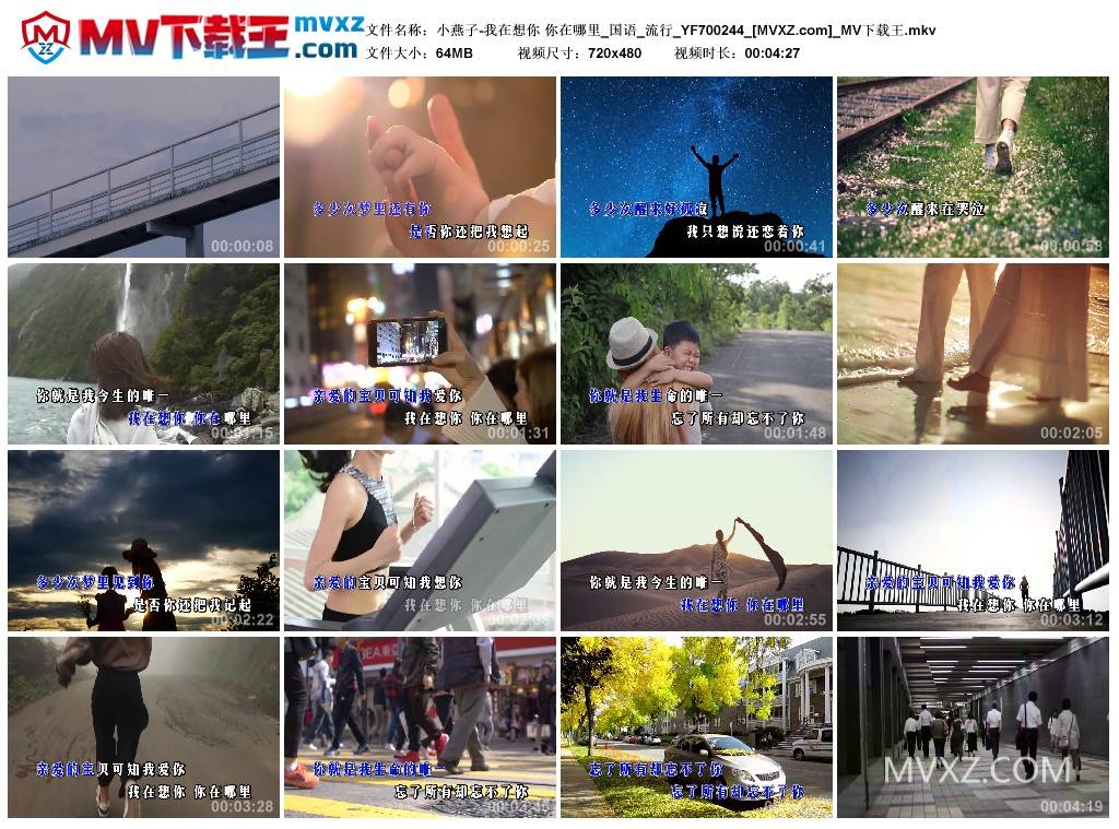 小燕子-我在想你 你在哪里_国语_流行_YF700244